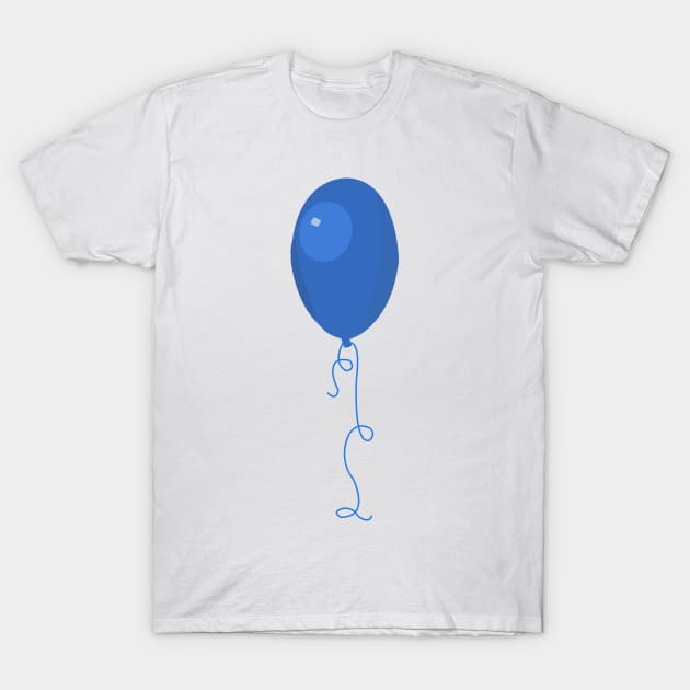 Single blue balloon T-Shirt by designInk